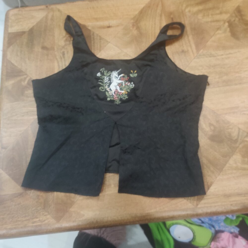 Dangerfield unicorn embroidered  top size 20 AU new